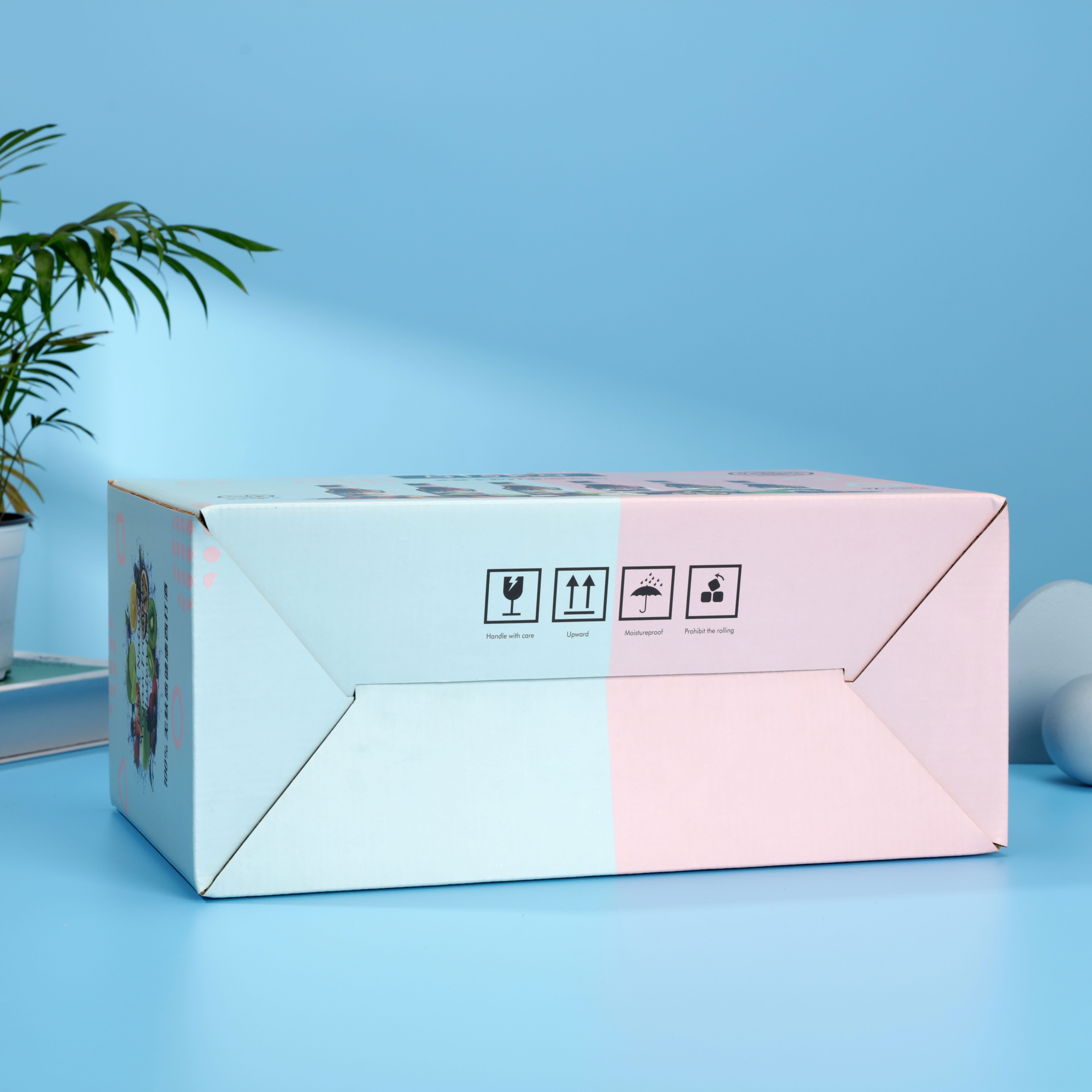 Paper Type Coated Paper Custom Logo Tuck-end Shipping Container Gift Boxes with Insert Handle for Perfume Beer Packaging