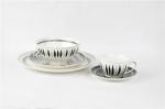 20pcs Geometry New Bone China Crockery Dinner Set For Restaurant Hotel