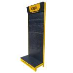 Factory Custom Size Color logo single side metal yellow supermarket market