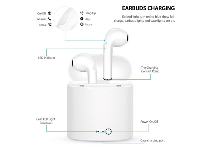 Best bluetooth earbuds wireless earphones Portable Noise Canceling IPX7 Waterproof