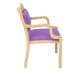 Unfolded Modern Wooden Dining Chairs For Hotels And Restaurants Upholstered