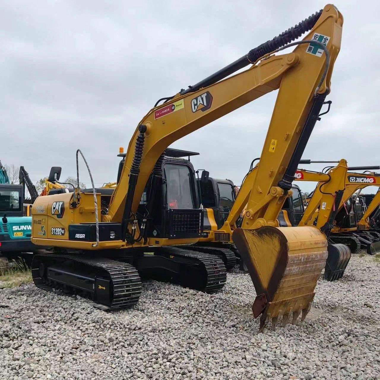 Mini Used Caterpillar Excavators 312 CAT Excavator Original Components