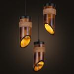Retro Loft Vintage Chandelier Restaurant Corridors Chinese Antique Bamboo Rope