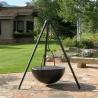 Buy cheap Outdoor Camping Cooking Corten Steel Fire Pit Cauldron With Tripod Stand from wholesalers