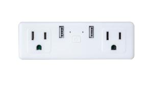 Buy cheap US Smart Double Plug With 2 USB Control Two Socket Invidually from wholesalers