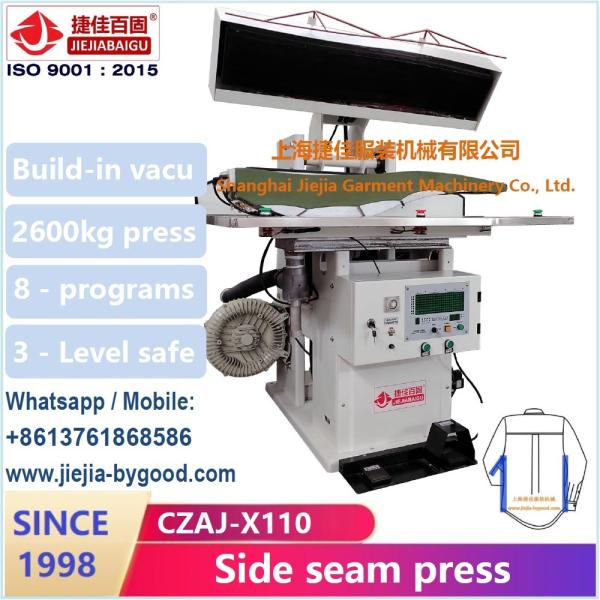 Buy cheap Aluminium Side Seam Shirt Pressing Machine Electric Heat For Wrinkle Free Seam Sealing from wholesalers