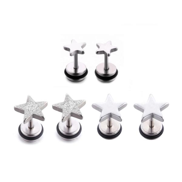 Buy cheap Custom made special earrings body jewelry shiny star stud earrings from wholesalers