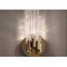 Buy cheap French style living room background wall crystal wall lamp corridor staircase aisle art lighting master bedroom bedside creative wall lamp from wholesalers
