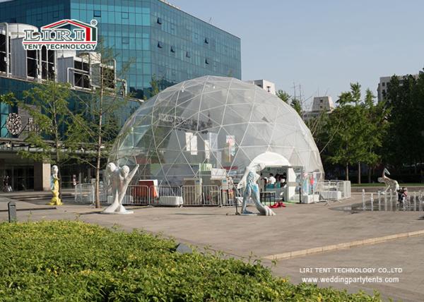 Buy cheap Transparent PVC Cover Geodesic Dome Tents For Wedding / Party 100 - 10000 People from wholesalers