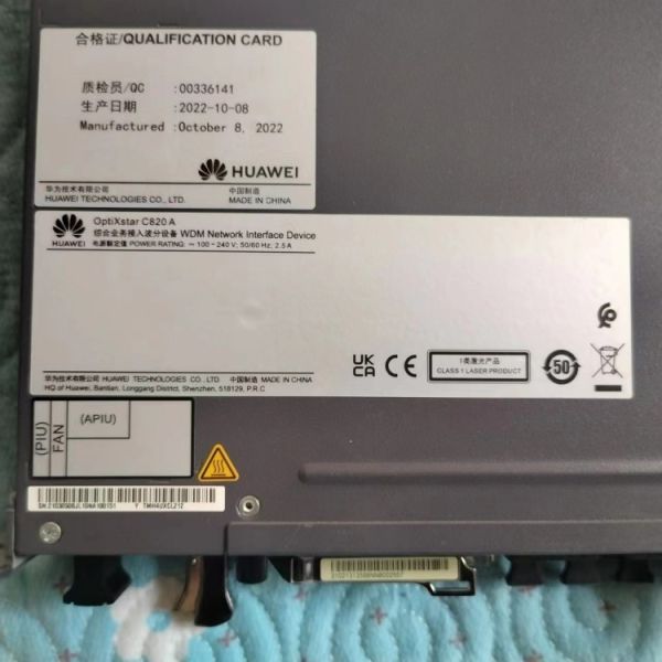 OptiXstar C820 A Model TMH4UXCL 212 HW's Latest Inventory for Wavelength Division Equipment