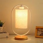 Chinese Style Table Lamp Bedroom Bedside Lights Vintage Wooden table lamp(WH-MTB