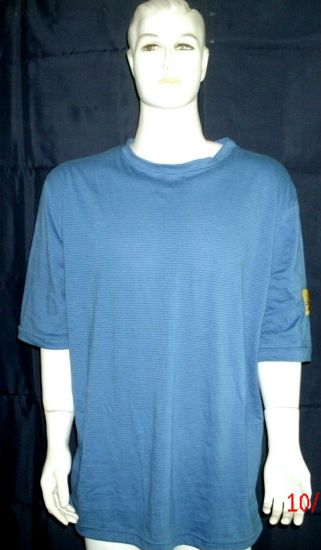 CE 0.17 96% Polyester 4% Conductive Fibre ESD POLO T Shirt