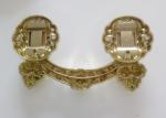 Zamak metal coffin hardware handle H022 high polished Bronze color zinc alloy