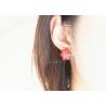 Buy cheap Whole Sale Flower Shape DIY Red Roses 925 Silver Unique Design Earring For Women from wholesalers