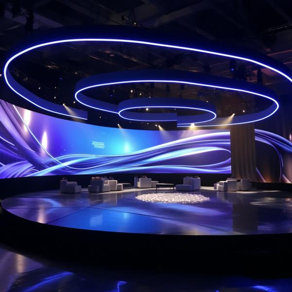Buy cheap Exhibitions IP65 Curved LED Screen 1.53mm Pixel Pitch Customized from wholesalers