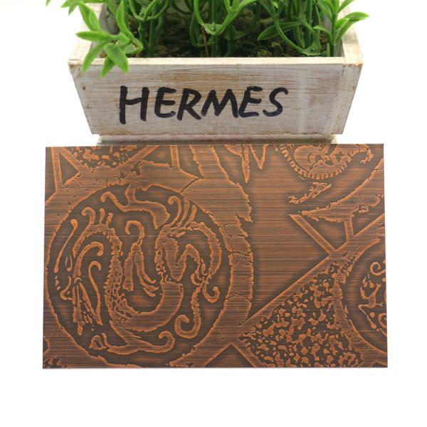 Buy cheap Copper Brass Coated Clad Decorative Stainless Steel Sheet 600mm Length from wholesalers