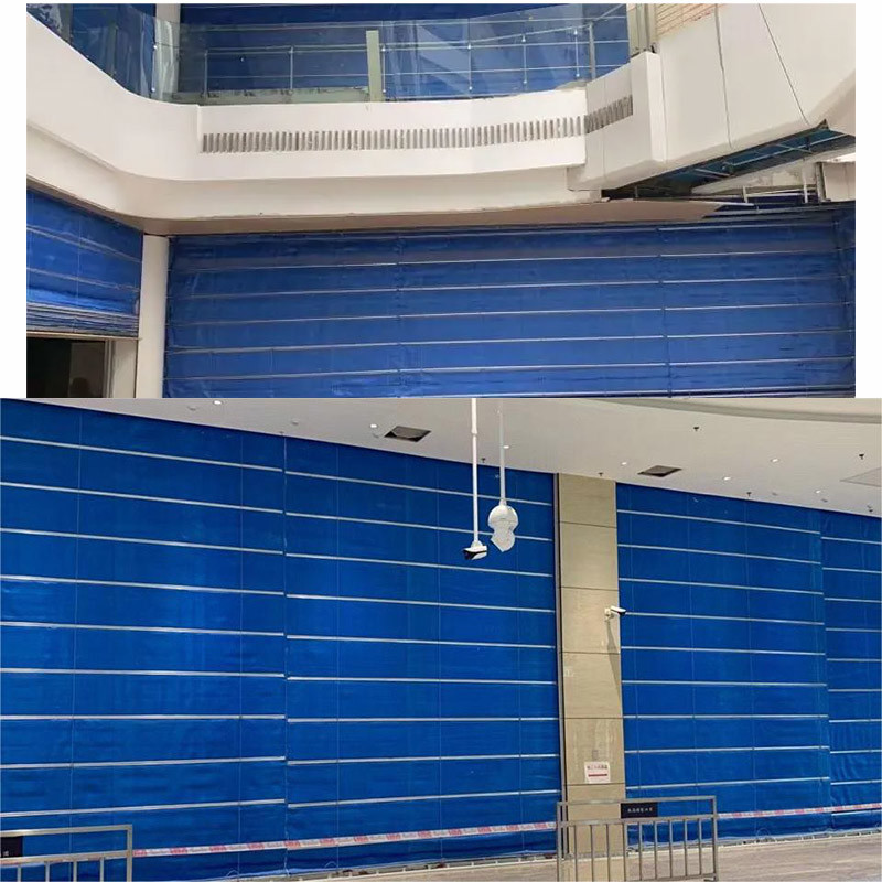 Fire Curtain Rolling Shutter Door Double Track Roller Shutter Molded Design For <=50.C Temperature