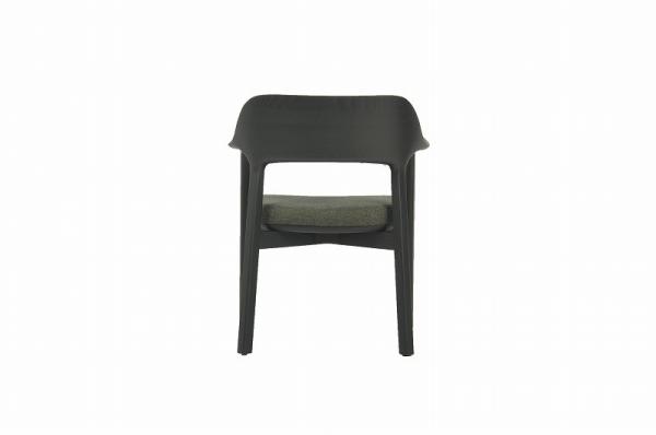 Buy cheap Synthetic Leather Dining Room Armchairs Black With Solid Wood Frame from wholesalers