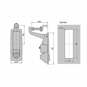 Buy cheap Lever Latch,Black,Rohs from wholesalers