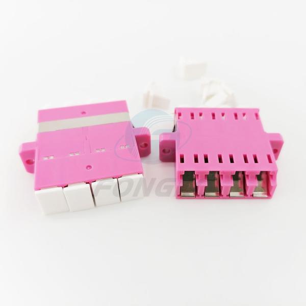 Buy cheap Rose Quad Lc To Lc Coupler Multimode OM4 Cable To Fiber Optic Adapter from wholesalers