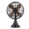 Buy cheap Black Decorative Antique Electric Fans 30cm 3 Speed All Metal 4 Blade from wholesalers