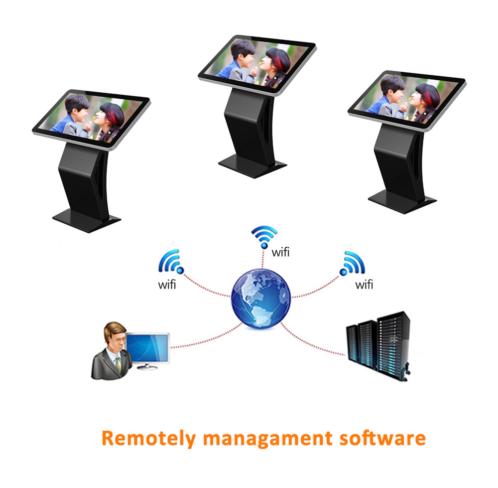 43" LCD Screen LED Light Interactive Touch Table Display 1920x1080 Full HD 1080p Video Floor Kiosk