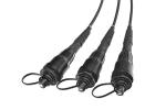 IP68 Water Resistant Harsh Environment Cable Assemblies LC DX Connector OptiTap