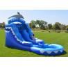 Buy cheap Cartoon Shark 10x21ft Inflatable Water Slide For Kids Quadruple Stitching from wholesalers