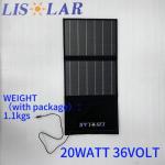 36V 20 Watt Foldable Solar Panel Charger Lightweight For Outdoor Activities