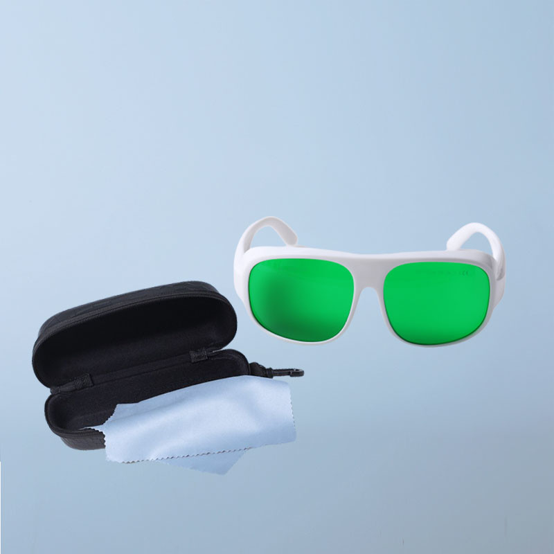 Protective Safety Eyewear Red Laser Glasses 620 - 700nm DIR LB5 For Red Lasers, Ruby With Frame 52