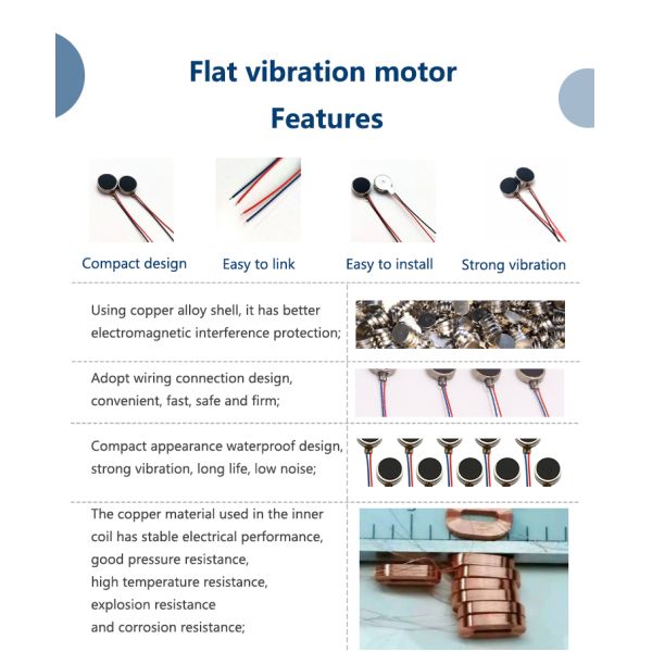 Faradyi Customize 1034 10*3.4mm Micro Mobile Phone Small Vibrating Motor Mini Dc Flat 10mm 3v Coin Vibration Motor