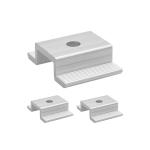 Aluminum Solar Panel Mid Clamp Rust Resistant Solar Module Clamps Fasteners