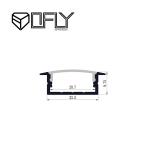 Low Glare Recessed Lighting Housing LED Recessed Profile for Indoor LED Strip