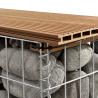 Buy cheap Garden Wire Box Stone Box Teak WPC 3.5mm Gabion Bench Seat from wholesalers
