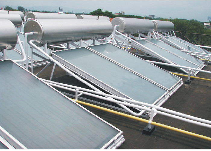 Stable Flat Plate Solar Water Heater , 0.6Mpa Compact Solar Water Heater