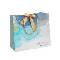 Buy cheap Coated Paper Custom Printed Gift Bags With Handle Offset printing product