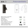Buy cheap IP20 flexible angle LED reading wall light/indoor led bed wall lamp bedside wall light for hotel from wholesalers