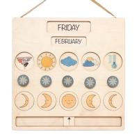 Buy cheap Weather Wooden Calendar Waldorf Learning Homeschooling Daily Calendar Chart product