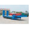 Buy cheap 50 Ton Capacity Low Boy Truck Semi Trailer with Hydraulic Ramp and Main Beam Q345B from wholesalers