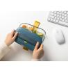 Buy cheap Green Straw Plastic Cover Multifunctional Glass Lunch Box from wholesalers