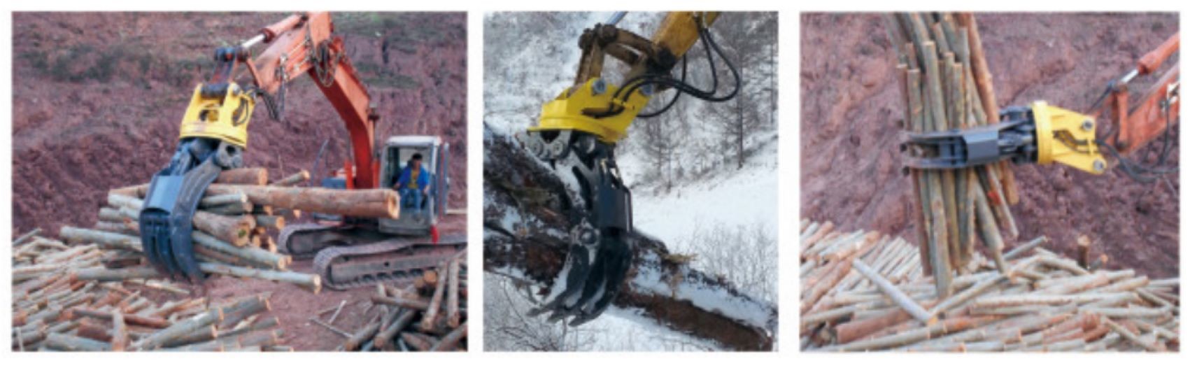 Log grapple PC120 PC130 PC150 PC160 PC180 Hydraulic Rotary Grapple For 12 13 15 16 18 Tons Excavator