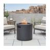 Buy cheap 24"L x 24"W x 23.5"H AJUNION Round Steel Propane Gas Fire Pit for Outdoor Smokeless from wholesalers