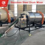 Heavy-Duty Stainless Steel Tumbling Drum Mixer For Fertilizer Production