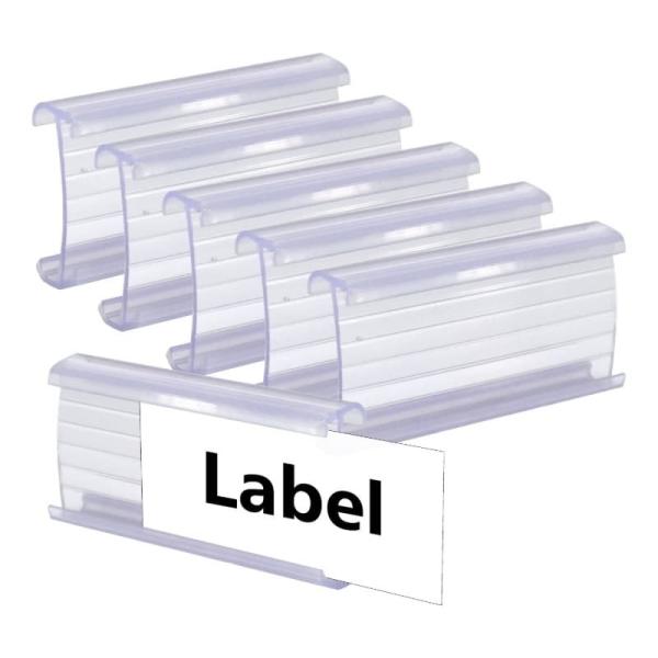 Buy cheap Supermarket Label Holder 3.5*7.5cm Plastic Shelf Label Holder Writable from wholesalers