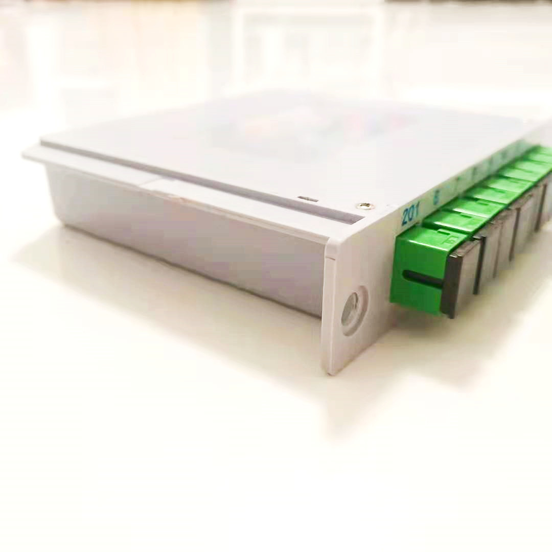 Insertion Card Type Fiber Optic 1x8 PLC Splitter With Sc / Apc Connector
