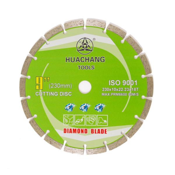 Buy cheap 230x22.23mm 9" X 7/8" Segmented Diamond Blade Dry Cutting 230mm Porcelain Cutting Disc from wholesalers