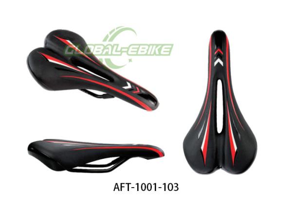 Buy cheap Comfortable Hollow Ergonomic Bike Saddle Black Red Clamp Installation for Road Bikes from wholesalers