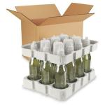 Beer Packaging Custom Corrugated Boxes 40X40X0.5cm Environmental Friendly