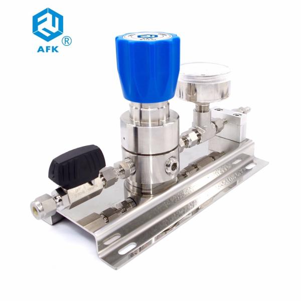 Quality 2200psi AFK SS316L High Pressure Gas Regulator FCTFE Valve for sale