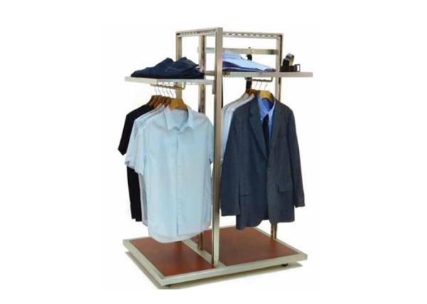 Buy cheap Floor Standing Garment Display Stand Modern Style Adjustable Shelf For Shopping Mall from wholesalers